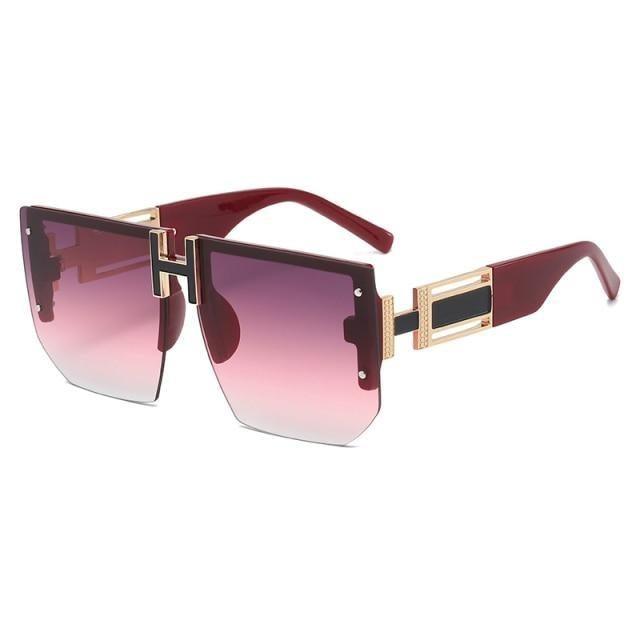 Oversized Square Shape New Rimless Sunglasses For Women New Classic Big Frame & Luxury Branded Vintage Frameless Sun Glasses For Men IN Decent & Attractive Shades Of Eyewear
